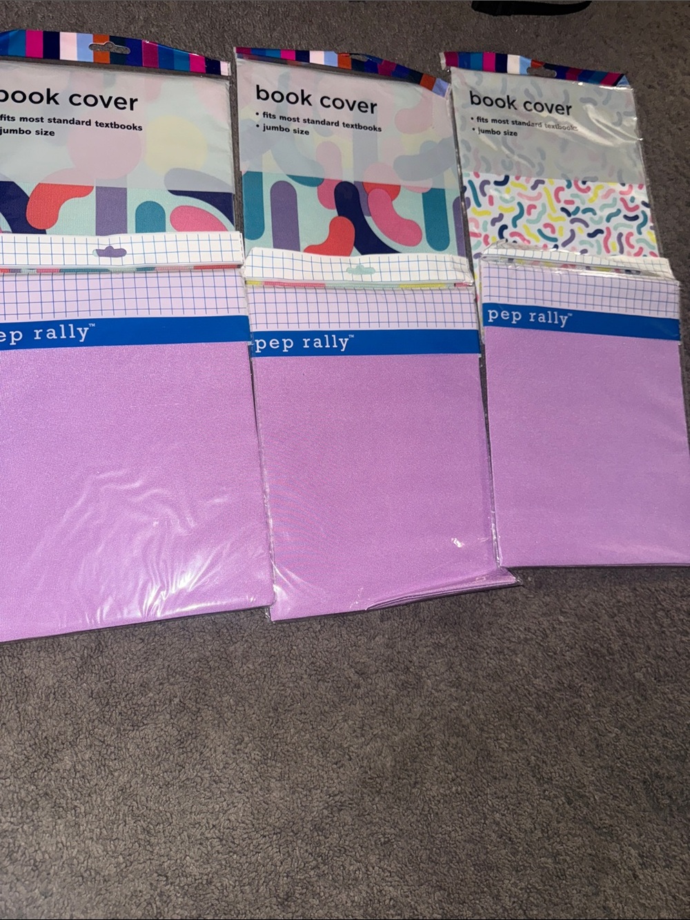 Lilac Book Covers (Nylon) - Pack of 6